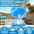 thumbnail image 4 of GoSports Splash Hoop PRO Swimming Pool Basketball Game - Includes Poolside Water Basketball Hoop, 2 Balls and Pump - Blue, 4 of 7