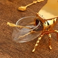 thumbnail image 4 of Frascos de miel de vidrio con tapas, recipiente de miel con cuchara, dispensador de miel de vidrio, adorno de mesa en forma de animal, 4 of 6