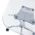 thumbnail image 4 of Urban Shop Acrylic and Metal Rolling Office Chair, Silver, 4 of 9