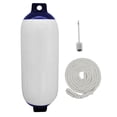 thumbnail image 3 of Boat  with Rope and , Inflatable Boat Bumper, Boat Accessories, Protection for Docking Speedboat Sailboats Pontoon Yacht White Rope, 3 of 9