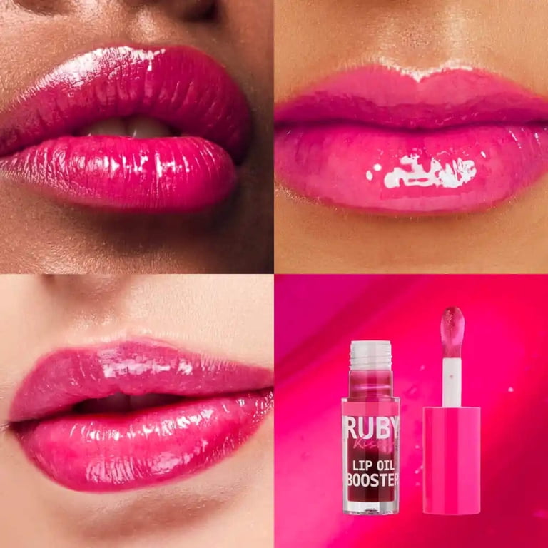 Ruby Kisses Lip Oil Booster, Hydrating Lip Gloss with Nourishing