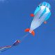 thumbnail image 1 of Cometa 3D Dolphin parafoil suave sin marco para niños y adultos Easy azul Sharpla Cometa delfín, 1 of 8