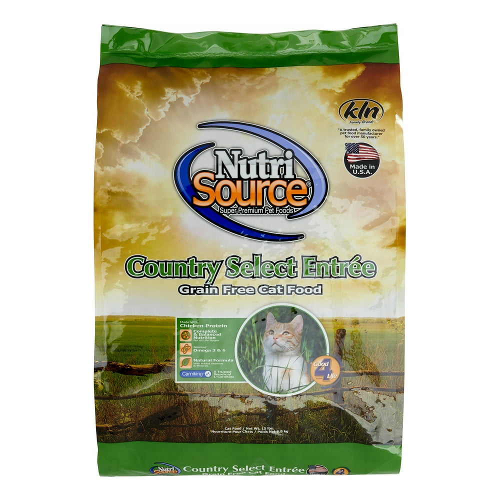 NutriSource GrainFree Country Select Entree Dry Cat Food, 15 lb