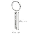 thumbnail image 2 of 2Pcs Couple Lover Design Keychains Fashion Car Bag Pendants Gift Metal Key Rings, 2 of 8