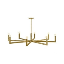 45049HB Hinkley Lighting Ezra - 40W 8 LED Large Chandelier-9 Inches Tall and 50 Inches Wide-Heritage Brass Finish