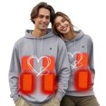 thumbnail image 6 of Unisex Heated Hoodie - USB Electric Thermal Sweatshirt, Fleece-Lined Warm Outdoor Winter Pullover (No Battery), 6 of 9