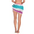 thumbnail image 3 of joogoo Blue Paint Lines Women's Beach Sarong Bathing Suit Wrap Swimwear Cover Ups M, 3 of 7