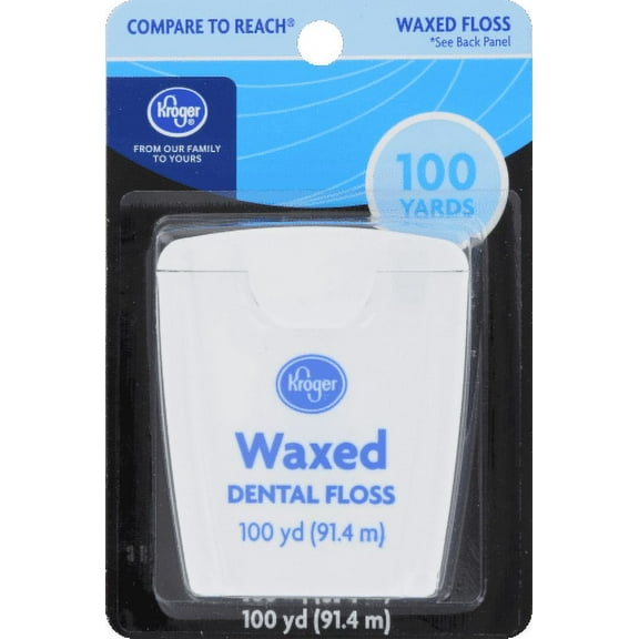 Pack of 2 - KR Waxed Dental Floss 100 yd