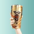 thumbnail image 3 of Welcome Fall Wirehaired Pointing Griffon Strolling Through the Autumn Maple Forest 30oz Stainless Steel Tumbler Insulated Cup with Lid Dog Lover - 12012, 3 of 5