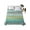 Gray Green Mint Green, variant on Queen Flat Sheet 90"x102", Teal Black Boho Soft Lightweight Bedding Flat Sheets Only, Vintage Ethnic Tribe Abstract Art Brushed Microfiber Top Bed Sheet, Breathable StainResistant Bedsheets
