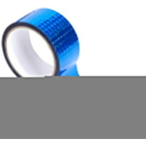 55 Yards Self Adhesive Holographic Reflective Tape Bulk Blue Plastic Prism Waterproof Glitter Masking Decor Tapes for DIY Art Craft Projects Keep Birds Away Home Holiday Packing