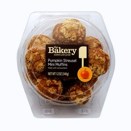 Wal-mart Bakery Pumpkin Streusel Mini Muffin Tubs