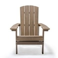 thumbnail image 3 of Tanfly Polycarbonate Adirondack Chair for Indoor/Outdoor Use - Brown, 3 of 4