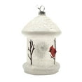 thumbnail image 5 of Kurt Adler White Birdhouse w/ Cardinals Holiday Ornament Set (2 Pack), 5 of 6