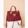 thumbnail image 4 of Women's red handbag with a sense of luxury, 4 of 8