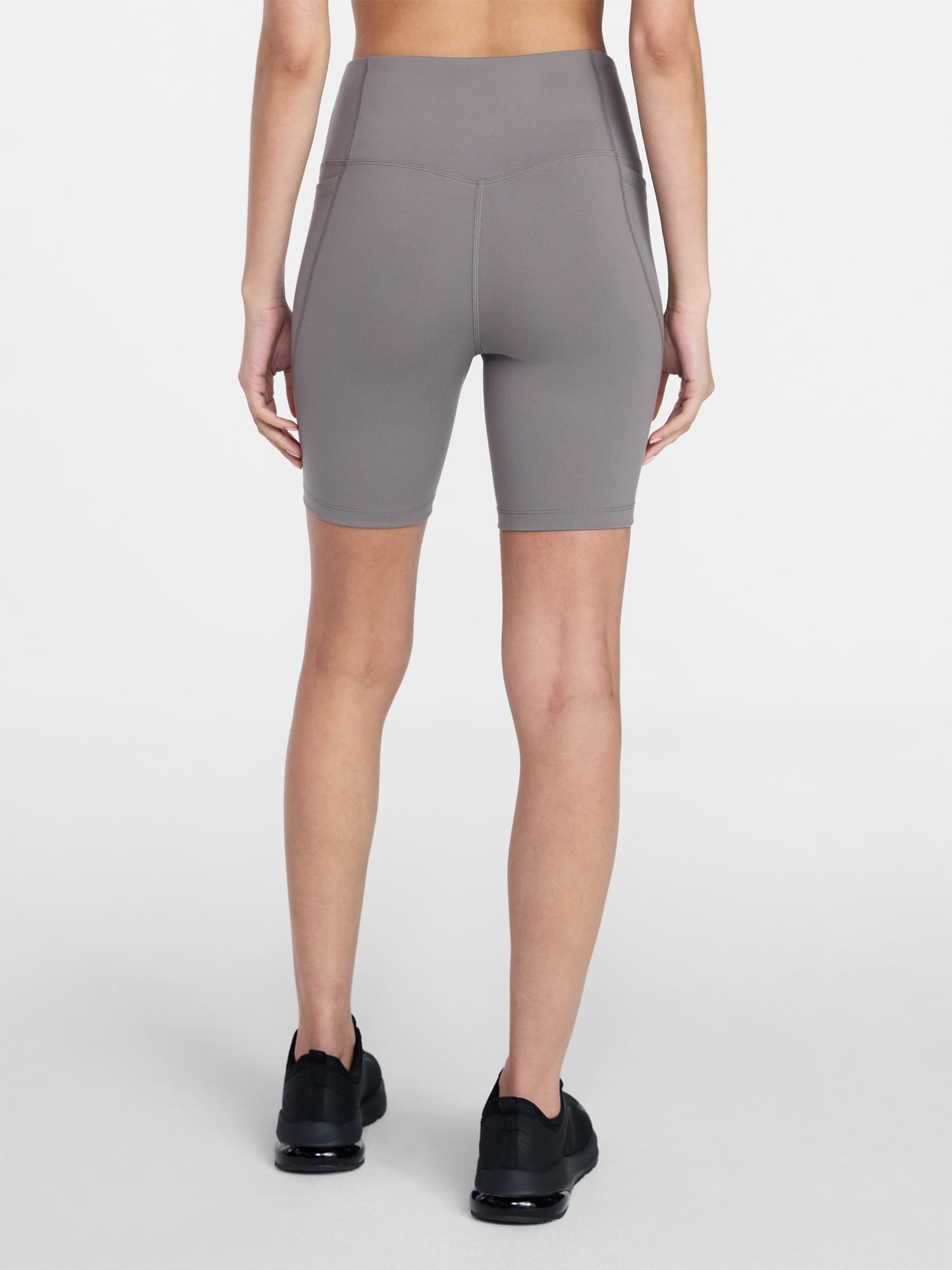 Athletic Works Women's and Women's Plus High Rise Bike Shorts, 7" Inseam, Size XS-4X