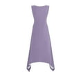 thumbnail image 4 of Gspmoly Robes d'Été, Robes pour Femmes Sans Manches à Col Rond avec Cordon, Robe Décontractée à Volants Évasée Courte, Robes de Soirée pour Femmes en Liquidation, 4 of 8