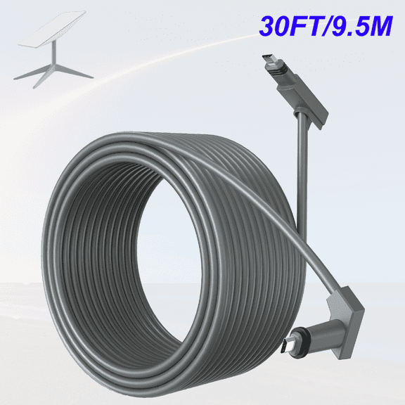 Diranditric 9.5M Grey Starlink Cable for Starlink Rectangular Satellite V2