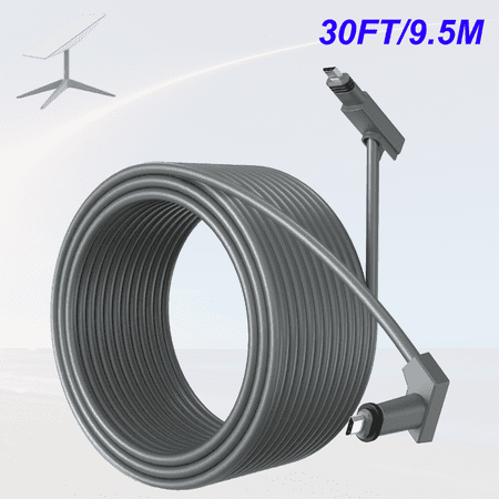 Diranditric 9.5M Grey Starlink Cable for Starlink Rectangular Satellite V2