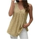thumbnail image 1 of Camiseta de mujer Camisetas con cuello en V Tops sin mangas Estampado de flores Regalo para mujer Fridja  gh6179, 1 of 1