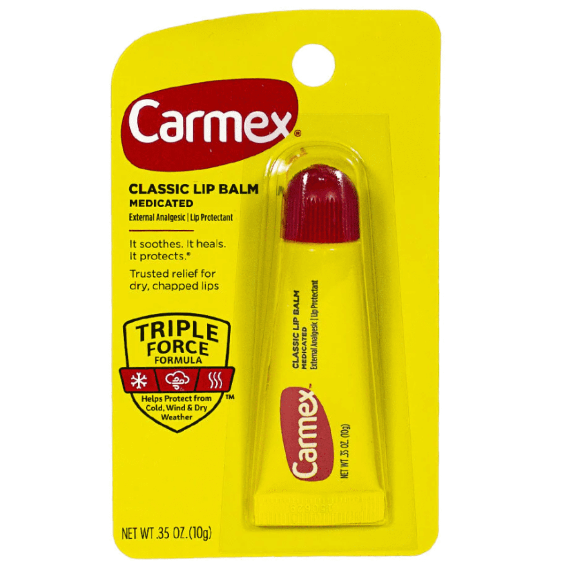 Carmex Classic Medicated Original Flavor Tubes .35 Oz. (Pack of 12)