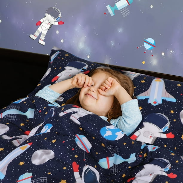 Parure de lit chat astronaute - Petits Moussaillons