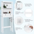 thumbnail image 3 of Toilet Space Saver Bathroom Organizer Storage Shelf with Drawers, 3 of 5