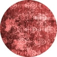 thumbnail image 1 of Ahgly Company Indoor Round Oriental Red Industrial Area Rugs, 6' Round, 1 of 4