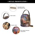 thumbnail image 5 of Women's Crossbody Handbag Shoulder Handbag 5.91x3.15x8.27 Inch Bank Card Bag Cash Bag Key Bag Santa Claus and The Sleigh, 5 of 7