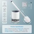 thumbnail image 4 of SUGARDAY Toilet Brush and Holder Caddy Plunger Set 2 Pack Toilet Bowl Brush for Bathroom Scrubber, 4 of 7