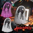 thumbnail image 6 of Disco Ghost Halloween Decoration Statue, Silver Purple Spooky Figurine, Cute Tabletop Shelf Decor, Home Party Ornament Gift, 6 of 7