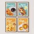 thumbnail image 2 of Póster de Pastel De Nata con impresión en lienzo, pintura de Brasil, queso, pan finlandés, comida retro, arte de pared minimalista, imagen para decoración del hogar, regalos, 2 of 5