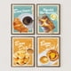 thumbnail image 2 of Póster de Pastel De Nata con impresión en lienzo, pintura de Brasil, queso, pan finlandés, comida retro, arte de pared minimalista, imagen para decoración del hogar, regalos, 2 of 5