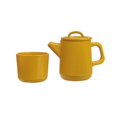 thumbnail image 1 of Mini tetera, taza de té, accesorios de cocina, adornos, reducción a escala real, casa de muñecas Amarillo, 1 of 9