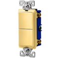 thumbnail image 1 of Cooper Wiring 7728V-SP Commutateur Duplex Déco Ivoire, 1 of 1