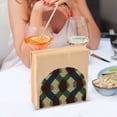 thumbnail image 3 of Yayeee Napkin Holder for Table Kitchen Paper Tissue Organization, Green Tartan Pattern, 3 of 8
