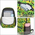thumbnail image 4 of Alien Head Bright Green Pattern 17" School Backpacks for Teens,Waterproof Oxford Fabric,S-Shape Padded Straps for School,Travel,Hiking,Camping, 4 of 6