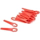 thumbnail image 1 of 20x Cuchillas compatibles con cortacésped Einhell GE-CT 18 Li - Cuchillas de repuesto, rojas, plástico, 1 of 2