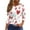 AG07_White, variant on Resicozy Valentines Shirts for Women Fashion 2026 Cute Love Heart Printed Tunic Tops Plus Size Casual Spring 3/4 Sleeve Blouses Black L