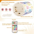 thumbnail image 5 of Yayeee Flameless Candles with Remote Flickering Battery Operated Multi Color Changing, Colorful Gummy Bears Pattern, 5 of 7