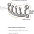 thumbnail image 2 of Stainless Steel Fascia Massager Tool, Cellulite Massager Tool For Neck, Shoulders, Arms, 2 of 5
