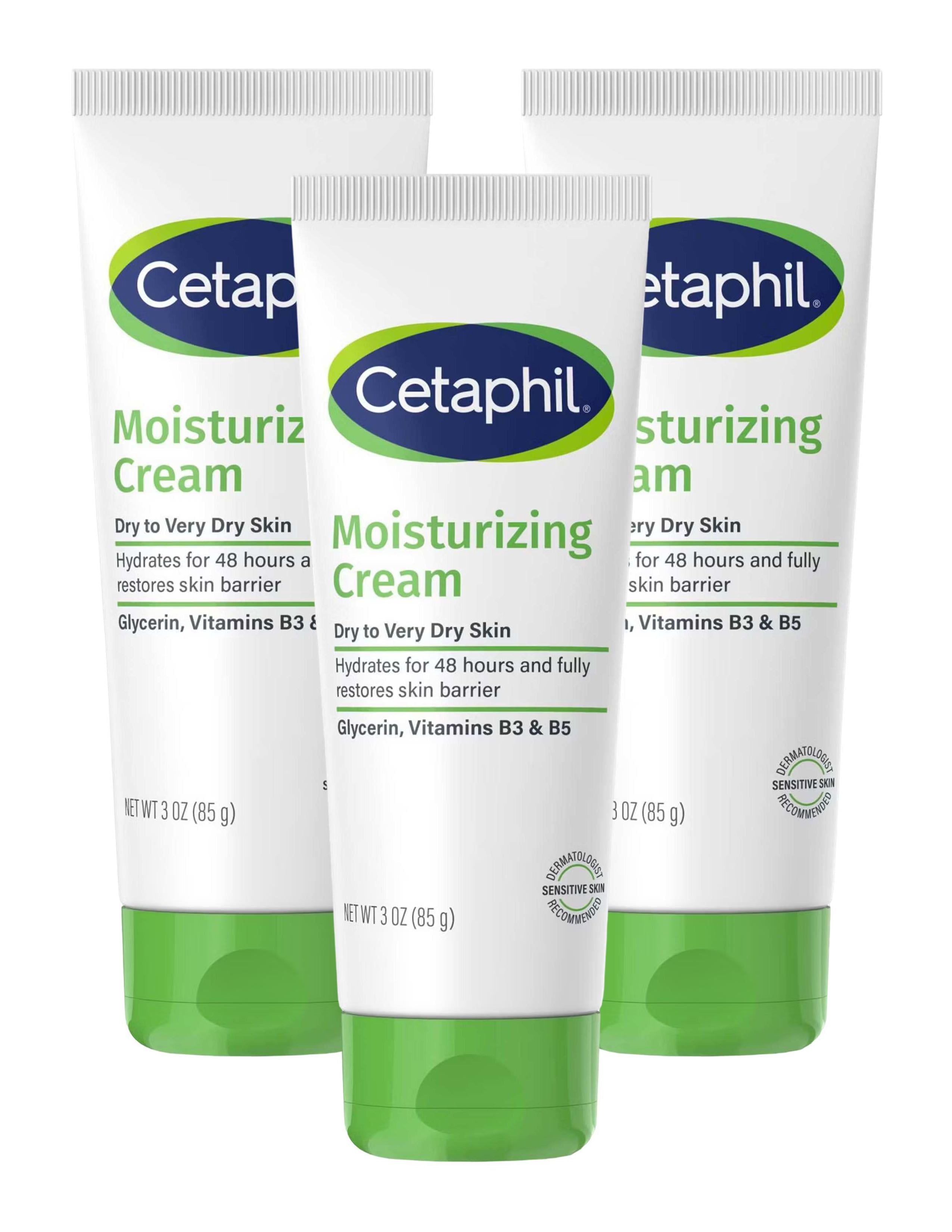 2 pack) Cetaphil Moisturizing Cream, Hydrating Moisturizer For Dry