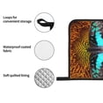 thumbnail image 4 of Honeii Butterfly Alighted On Sunflowers Pattern Oven Mitts and Pot Holders, Silicone Oven Gloves,500 F Heat Resistant Oven Mitts Sets, 4PCS, 4 of 6
