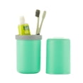 thumbnail image 3 of maskred Travel Wash Cup Set Toothpaste Toothbrush Storage Box Holder Home Hotel Container Case for Business Accessories Green, 3 of 6