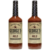 George’s Beverage Company 2 Pack Mild Bloody Mary Mix - 1L Bottle - Gluten Free, All Natural Mixer