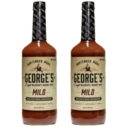 George’s Beverage Company 2 Pack Mild Bloody Mary Mix - 1L Bottle - Gluten Free, All Natural Mixer