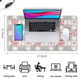 thumbnail image 5 of Long Mouse Pads for Desk,Pioneer Flower Floral Print Pattern Desk Mats on Top Of Desks, Desk Mouse Pad Extra Large with 3mm Non-Slip Base and Stitched Edge for Gaming,Office,Work,Home 31.5"x15.7", 5 of 6