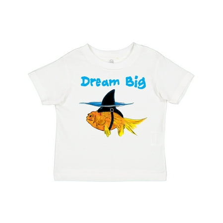 

Inktastic Dream Big Cute Goldfish with Shark Fin Boys or Girls Toddler T-Shirt