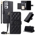 thumbnail image 5 of Funda tipo billetera GANGXUN para Samsung Galaxy S21 Ultra – Tapa abatible con correa para mujer, 5 of 5