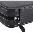 thumbnail image 2 of HUGFEGWE 8 Slot Watch Box Portable Travel Zipper Case Collector Storage Jewelry Storage Box Watch Display Storage Box Portable Zippered Travel Collector Case Organizer (Black) CJB91-74160, 2 of 9